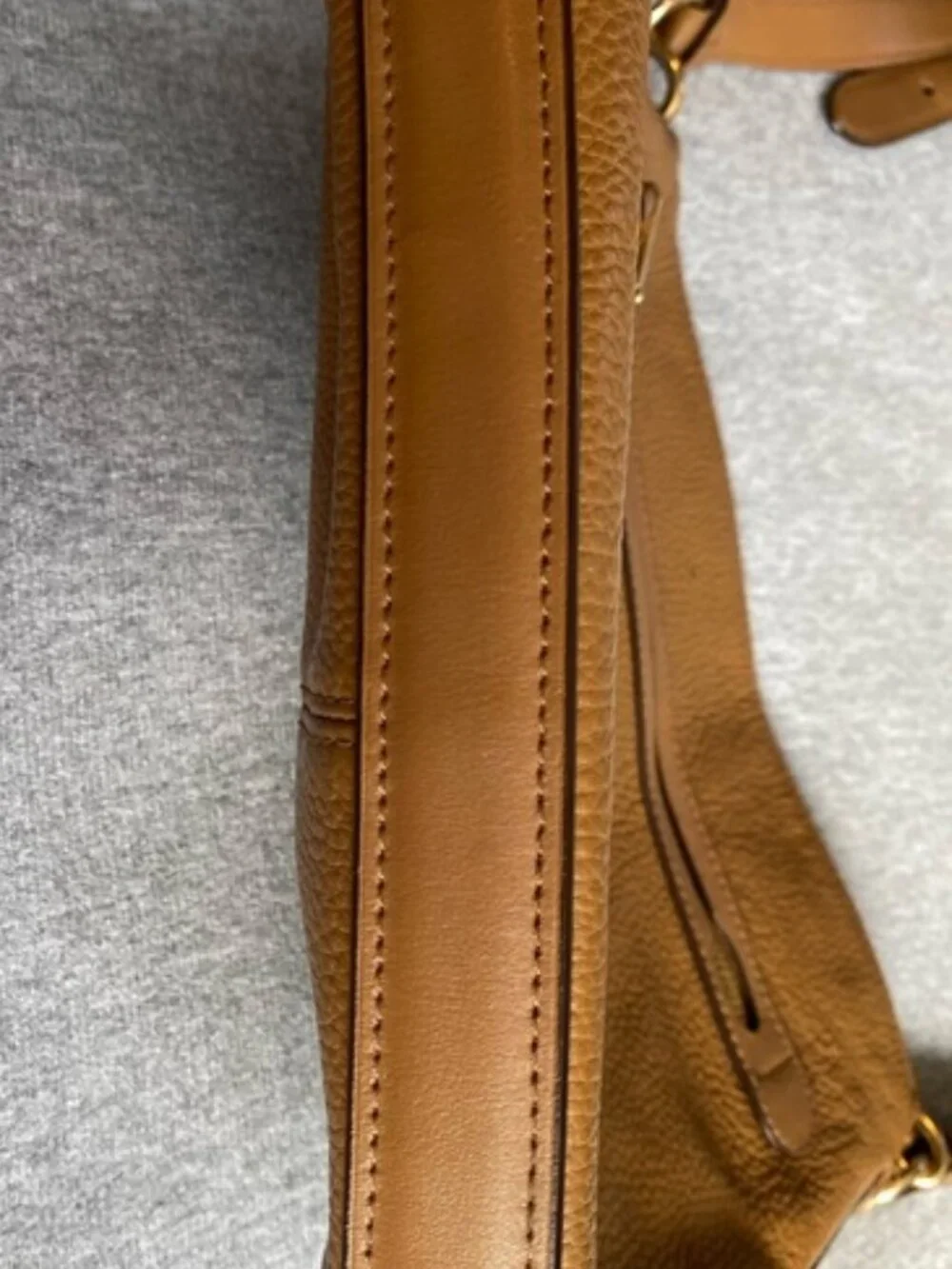 Coach Mae Crossbody Tan Pebbled Leather # F34823 GUC - Picture 5 of 12